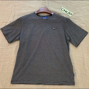 Vintage Striped Logo Patch Tee